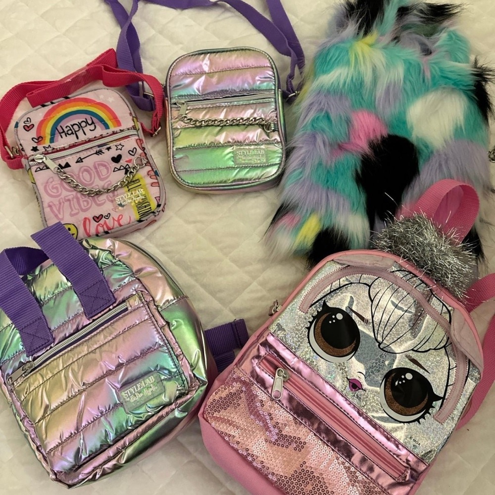 5X Lot of Bags and mini backpacks for kids